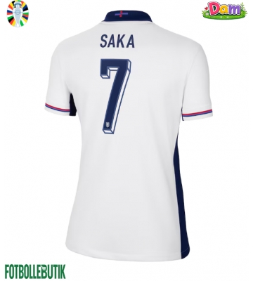 England Bukayo Saka #7 Hemmatröja Kvinnor EM 2024 Kortärmad